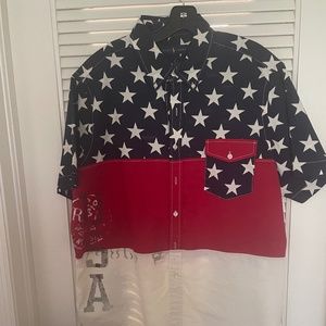 OLO RALPH LAUREN BUTTON FRONT AMERICANA SHIRT